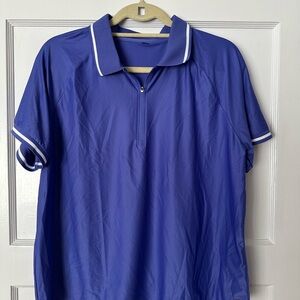 Mondetta Women’s Purple Athletic Polo Shirt, Size XL, NWOT, never worn.  Zipper